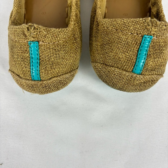 Tieks Brentwood Ballet Flats Fabric Ballerina Comfort Casual Shoes Tan Size 8 - Picture 14 of 16